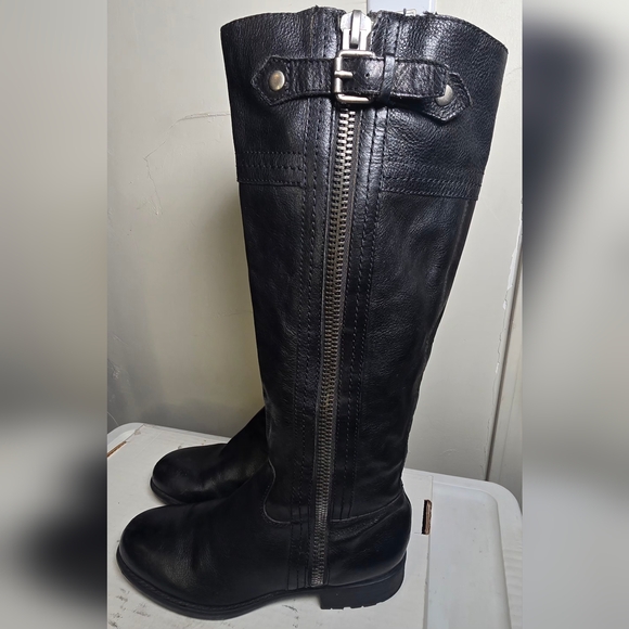 Franco Sarto Shoes - Franco Sarto Black Leather Boots 8